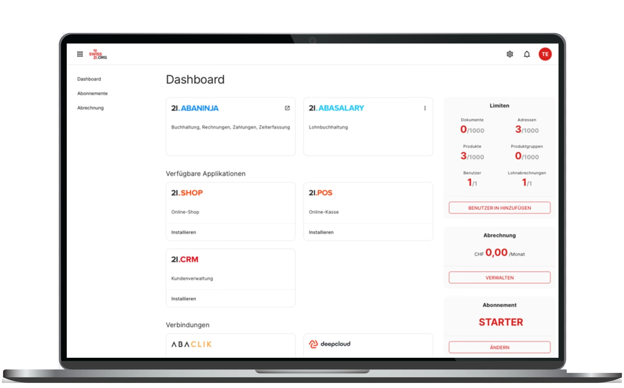 Dashboard Swiss21.org Dashboard Swiss21.org